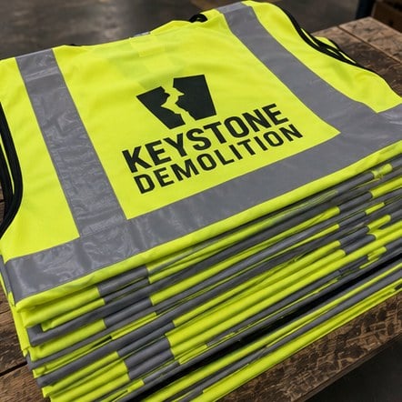 Custom hi-vis vests in bulk