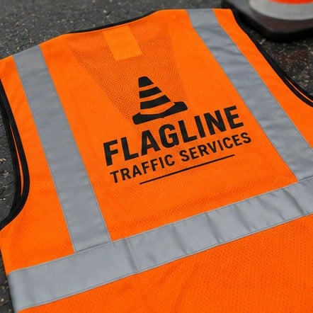 Custom hi-vis vests for road crews and traffic control
