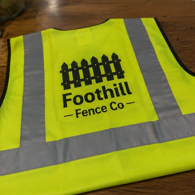 Custom safety vests — customer photo