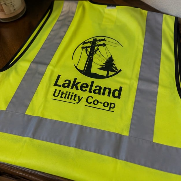 Printed reflective vests — customer photo